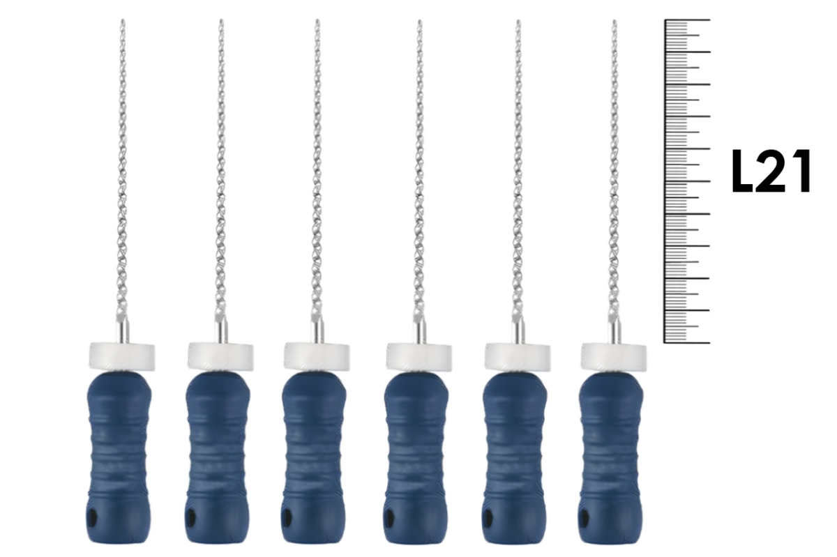 K-File ReadySteel 21мм №120 (6 шт), Dentsply Sirona - ручные файлы, каналорасширители, в стерильном блистере