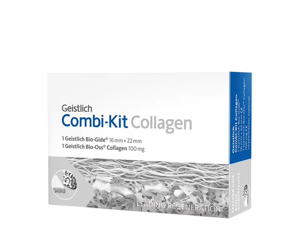 Combi-Kit Collagen (100мг+16х22 мм) набор для направленной костной регенерации: Bio-Oss Collagen 100 мг и Bio-Gide 16х22 мм