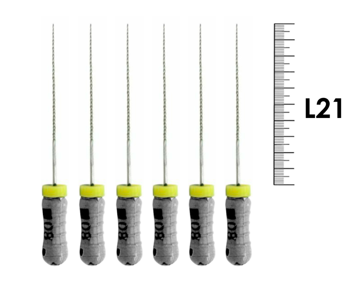K-Reamer Pro-Endo 21мм №08 (6 шт), VDW - ручные файлы, каналорасширители
