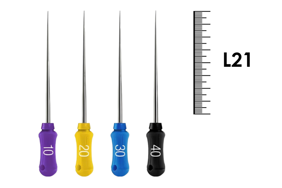 Spreaders 21мм №10-40 (4 шт), Dentsply Sirona - уплотнители гуттаперчи для латеральной конденсации, ассорти