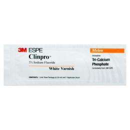 Clinpro White Varnish Melon (1 аппл.)- материал для фторирования и снятия чувствительности в АПЛИКАТОРАХ, 3М