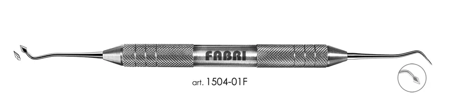 Инструмент 1504-01F, ручка d 10 мм, Fabri - для моделирования (карвер Мэхлюма)