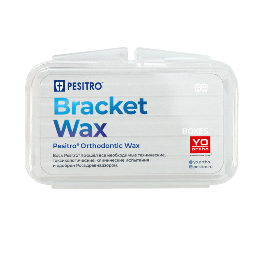 Воск ортодонтический Bracket Wax Boxes Plain Pesitro - (7г.)