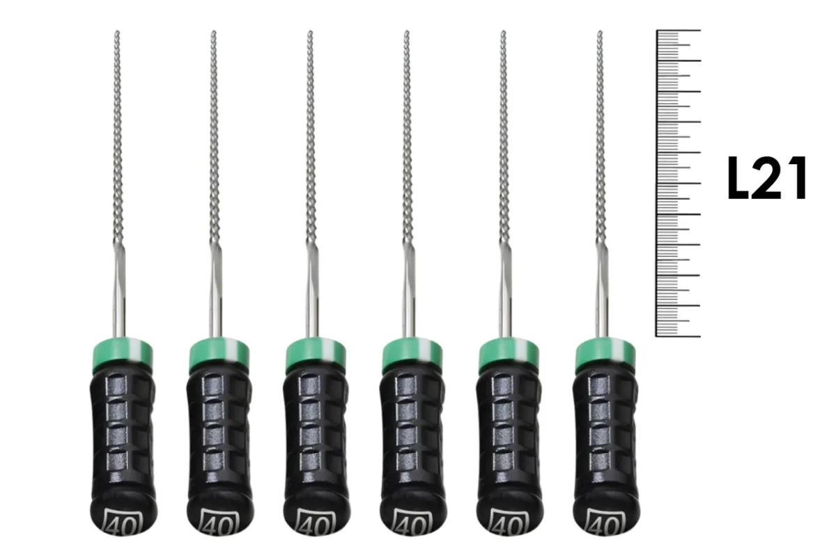 K-File M-Access 21мм №40 (6 шт), Dentsply Sirona - ручные файлы, каналорасширители