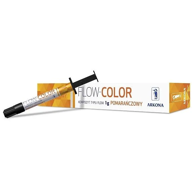 Flow Color, оранжевый (шприц 1 г), Arkona - композит цветной