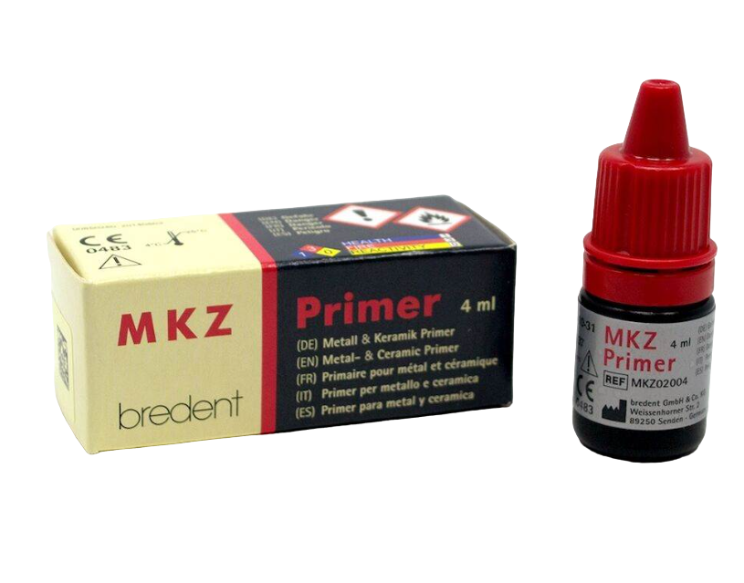 MKZ праймер (Bredent MKZ Primer), 4мл, праймер для металлов, диоксида циркония и керамики