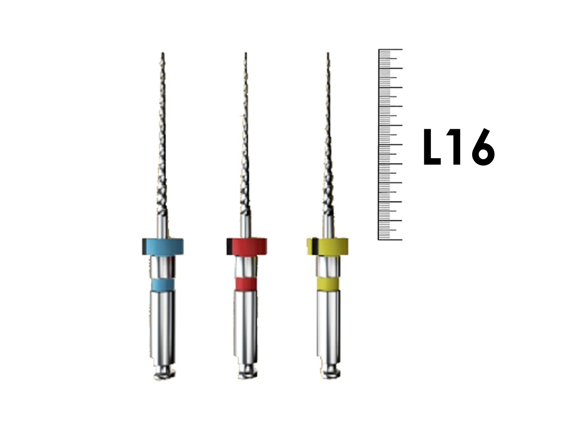 E-Flex Mini 16мм, .06, Ассорти N20-30 (3 шт), Eighteeth - машинные файлы, 10 Packs 012