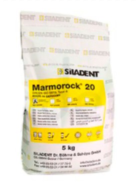 Гипс Marmorock 20 White, 4 кл, белый, 5 кг, пакет