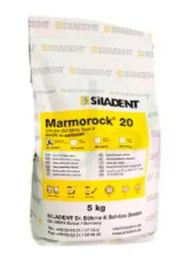 Гипс Marmorock 20 White, 4 кл, белый, 5 кг, пакет