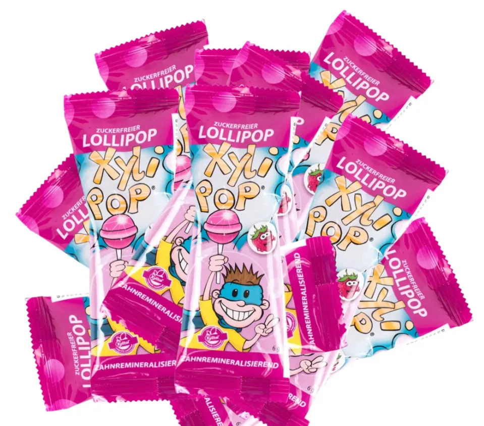 XyliPOP - леденец со 100% ксилитом, кголубика, 25 шт. (по 6 г)