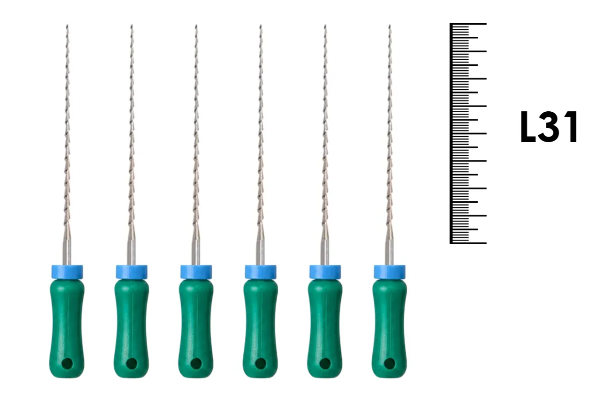 K-Reamer 31мм №35 (6 шт), NIC - ручные файлы, каналорасширители
