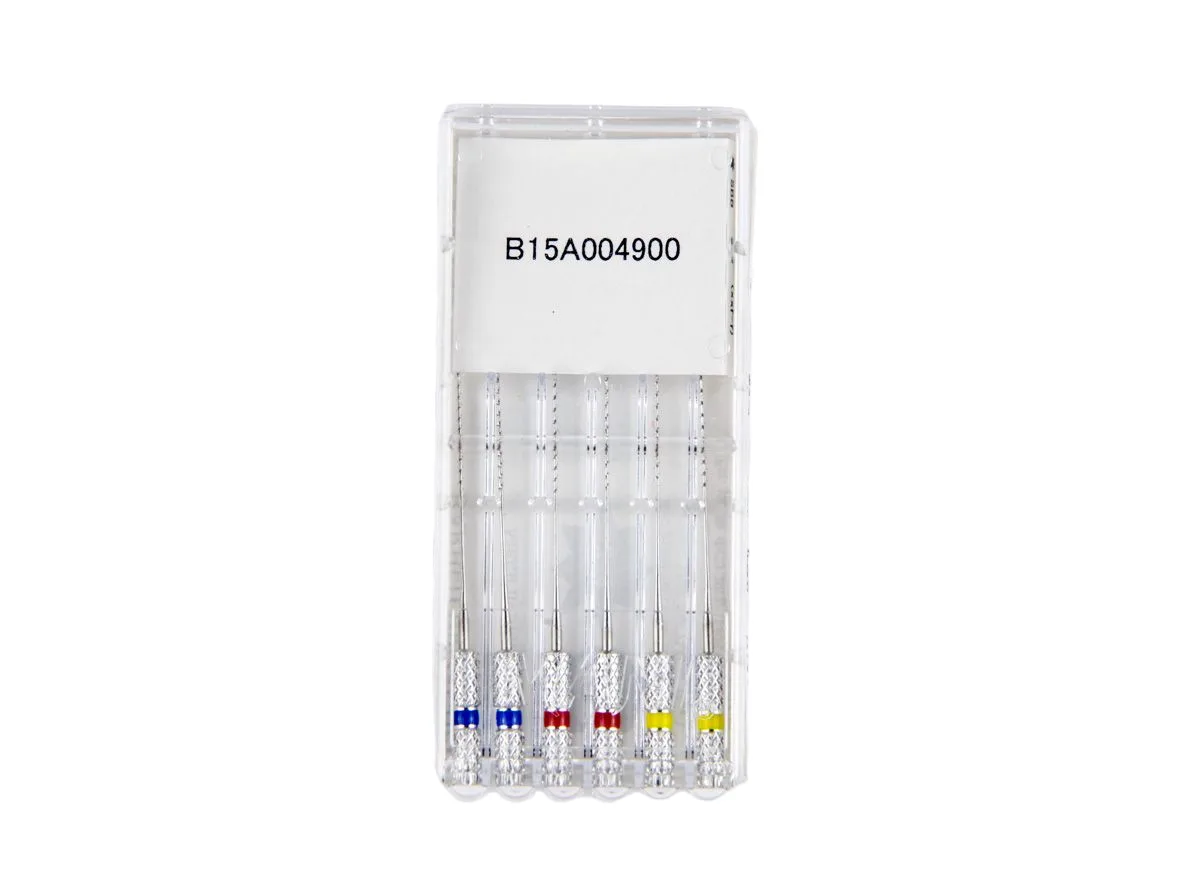 Short Barbed Broaches 21мм №2-4 (6 шт), Mani - пульпоэкстракторы ручные, ассорти