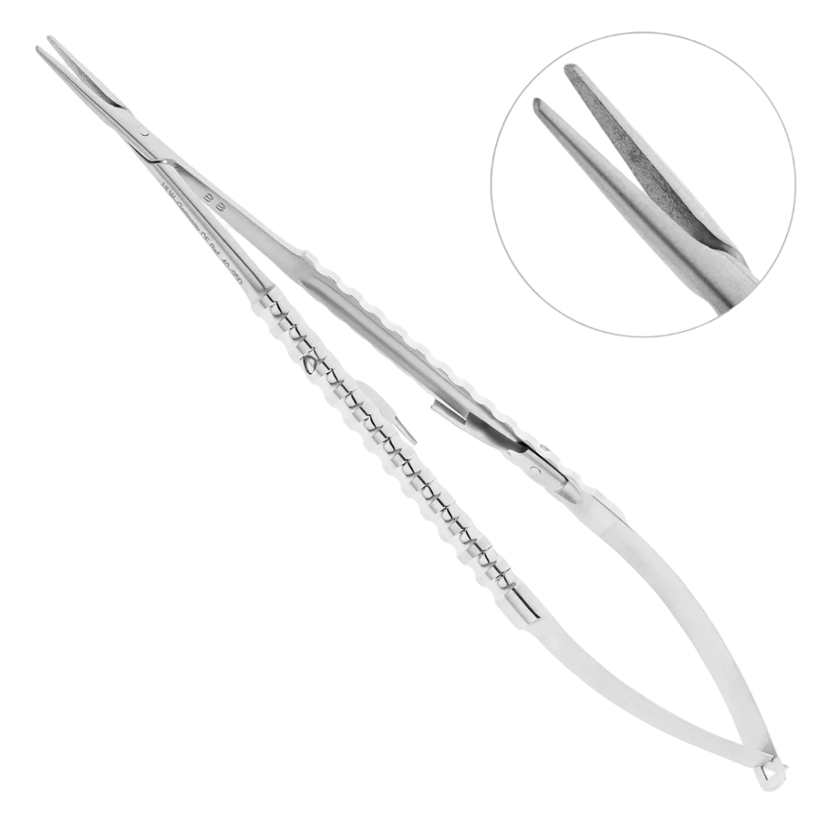 Иглодержатель хирургический прямой Micro-Nadelhalter , 18 см, 40-95DS*