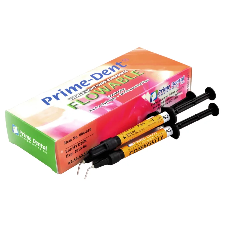 Prime-Dent Flow A1, текучий композит, набор (4 х 2 г.), Prime Dental