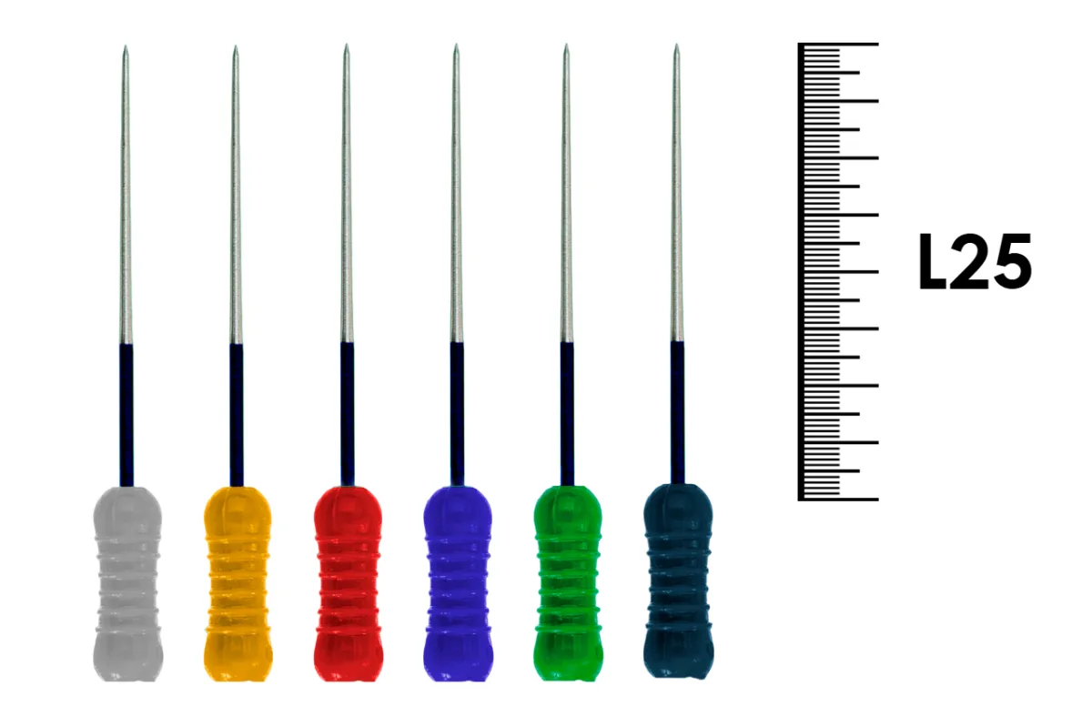 Spreaders Poldent 25мм ISO 15-40 (6 шт) - спредеры NITI