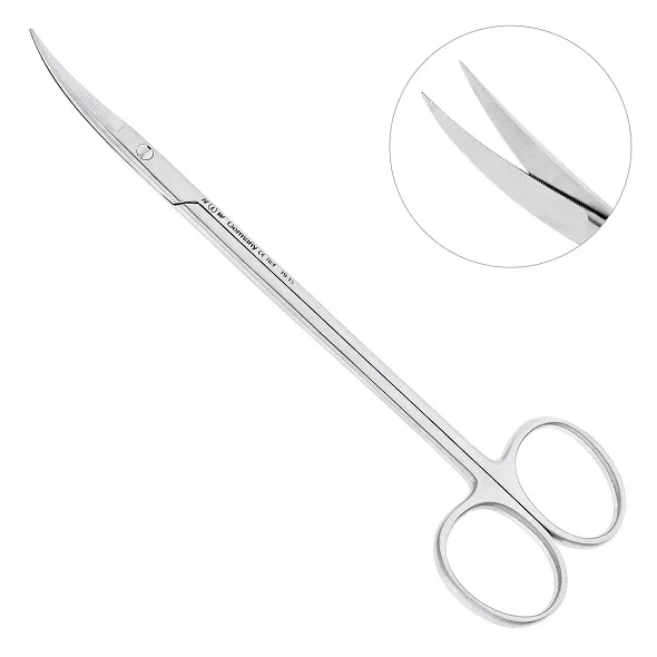 Ножницы хирургические изогнутые Kelly, 160 мм 19-15*