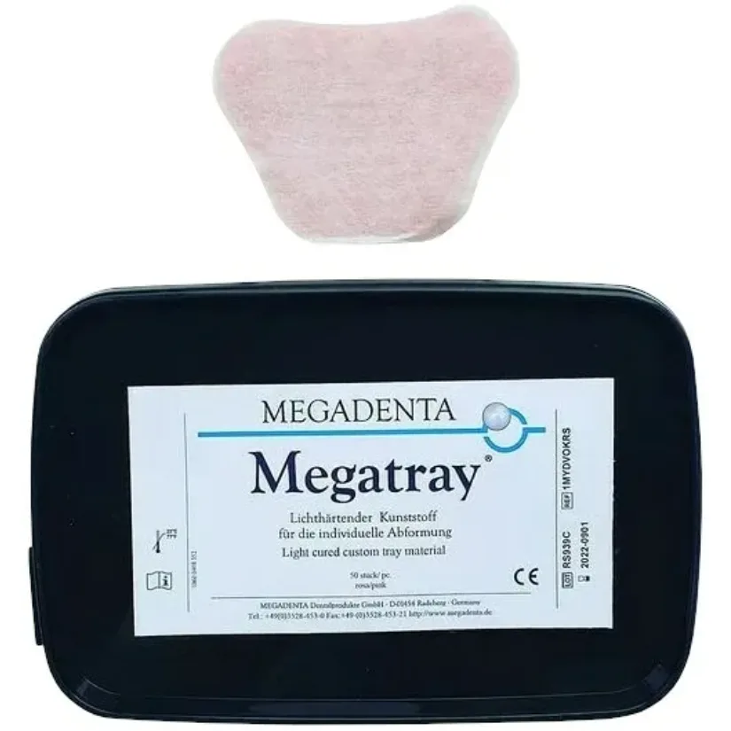 Megatray - цвет прозрачный , светоотверждаемая пластмасса д/индивидуальных ложек 50шт.