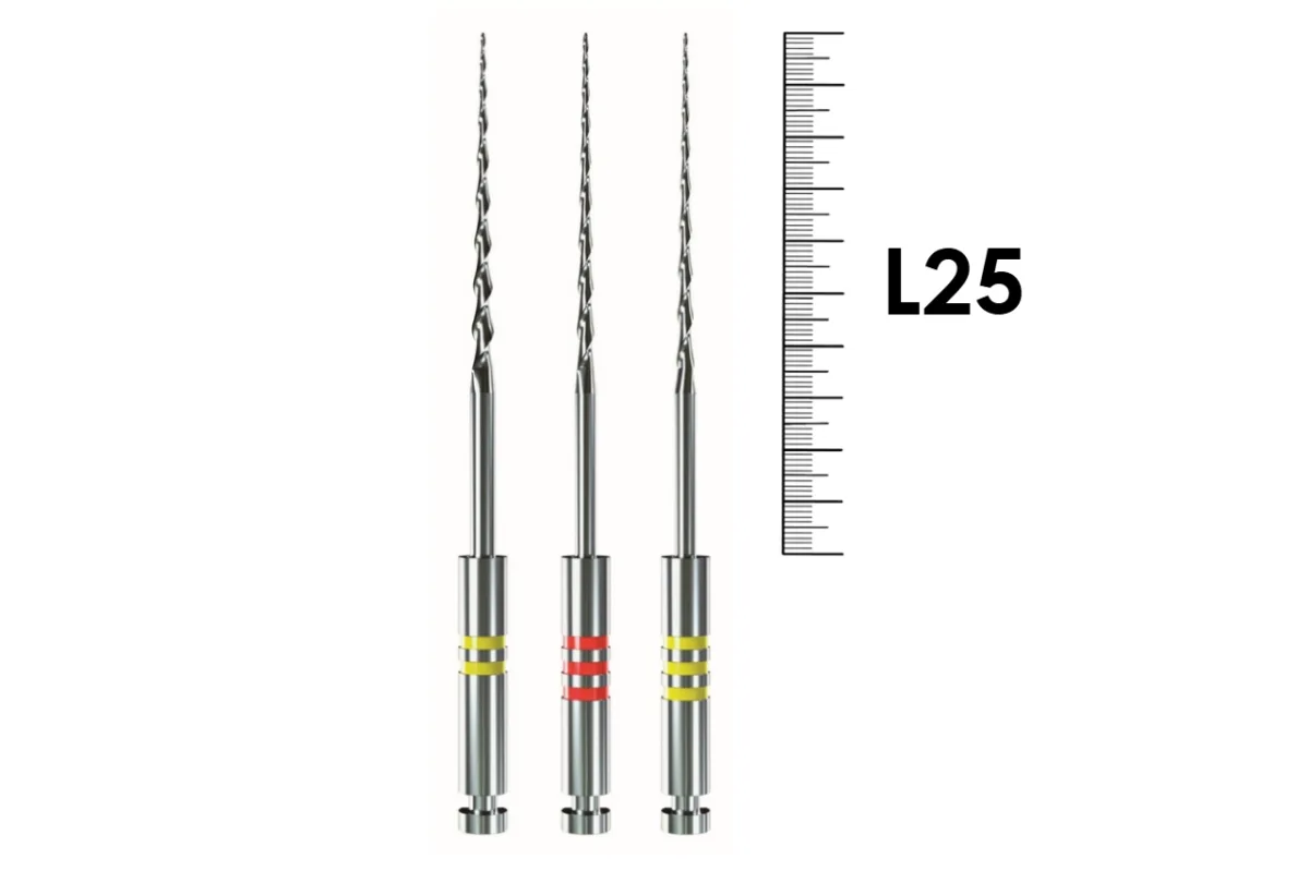 E3 Small Apical Rotary System 25мм ассорти №20-25 (3 шт), EndoStar - машинные файлы, 20/06, 20/04, 25/04