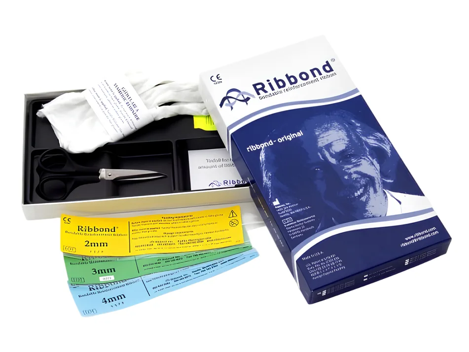 Ribbond материал для шинирования (2, 3, 4 мм x 22 см х 0,35 мм), с ножницами