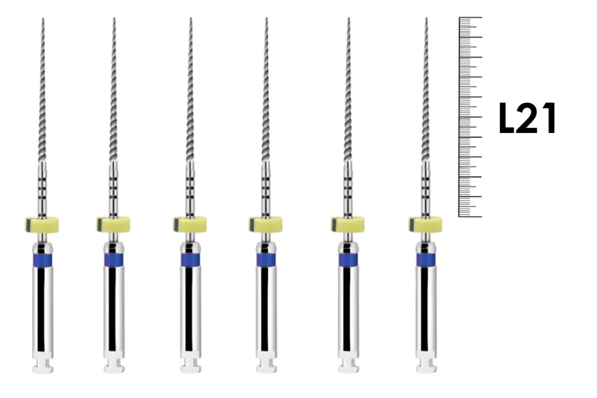 ProFile RA 21мм .02 №30 (6 шт), Dentsply Sirona - машинные файлы, каналорасширители, никель-титан