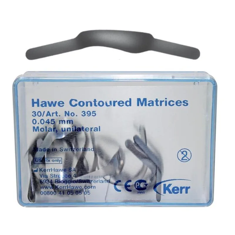 Матрицы Contoured Molar 395, двухстор., 0,045мм 30шт. (KerrHawe)