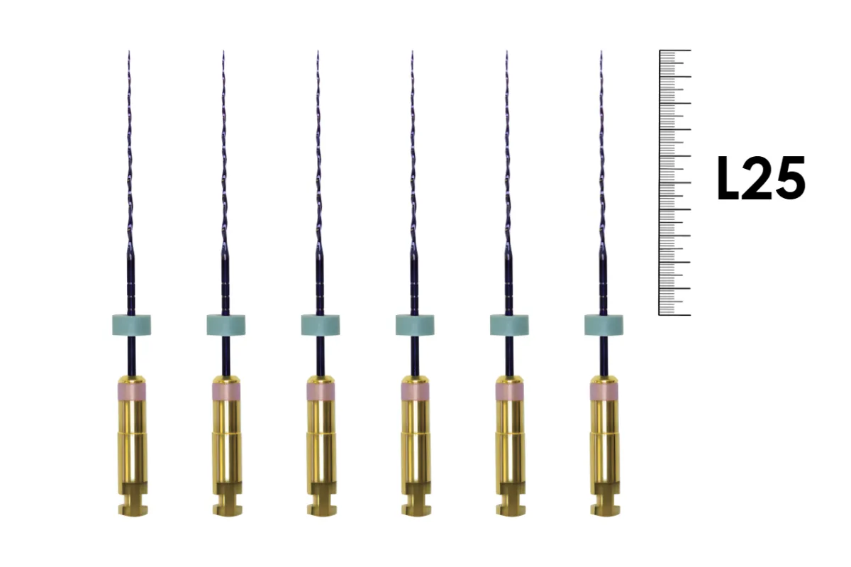 DCTaper 25мм, V08, N25 (6 шт), SSWHITE - эндодонтические машинные файлы