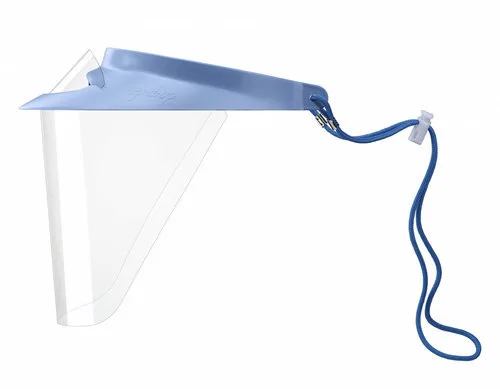 Op-d-op face shield (i) экраны защитные с козырьком для лица из пластмассы голубой