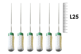 Flexoreamer 25мм №15 (6 шт), Dentsply Sirona - ручные файлы, гибкий расширитель корневого канала
