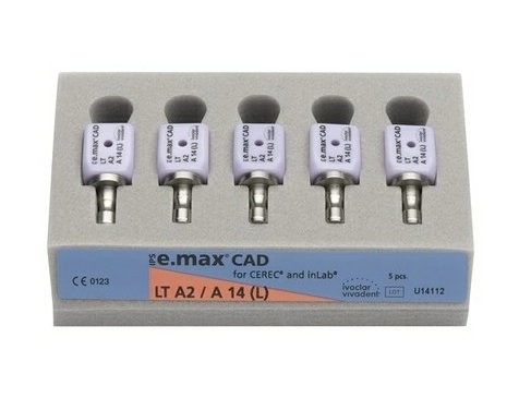 Блоки Ivoclar Vivadent IPS emax CAD CER/inLab LT A1 A14 (L) (5 шт)