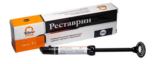Реставрин шпр.ОА3 - наногибридный композит для постоянных реставраций, 4 гр, Технодент