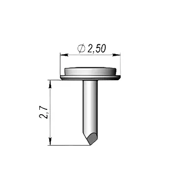 Набор безударных пинов UniFIX PIN-UNS-01.02.(L) длиной 2,7 мм (5 шт.)