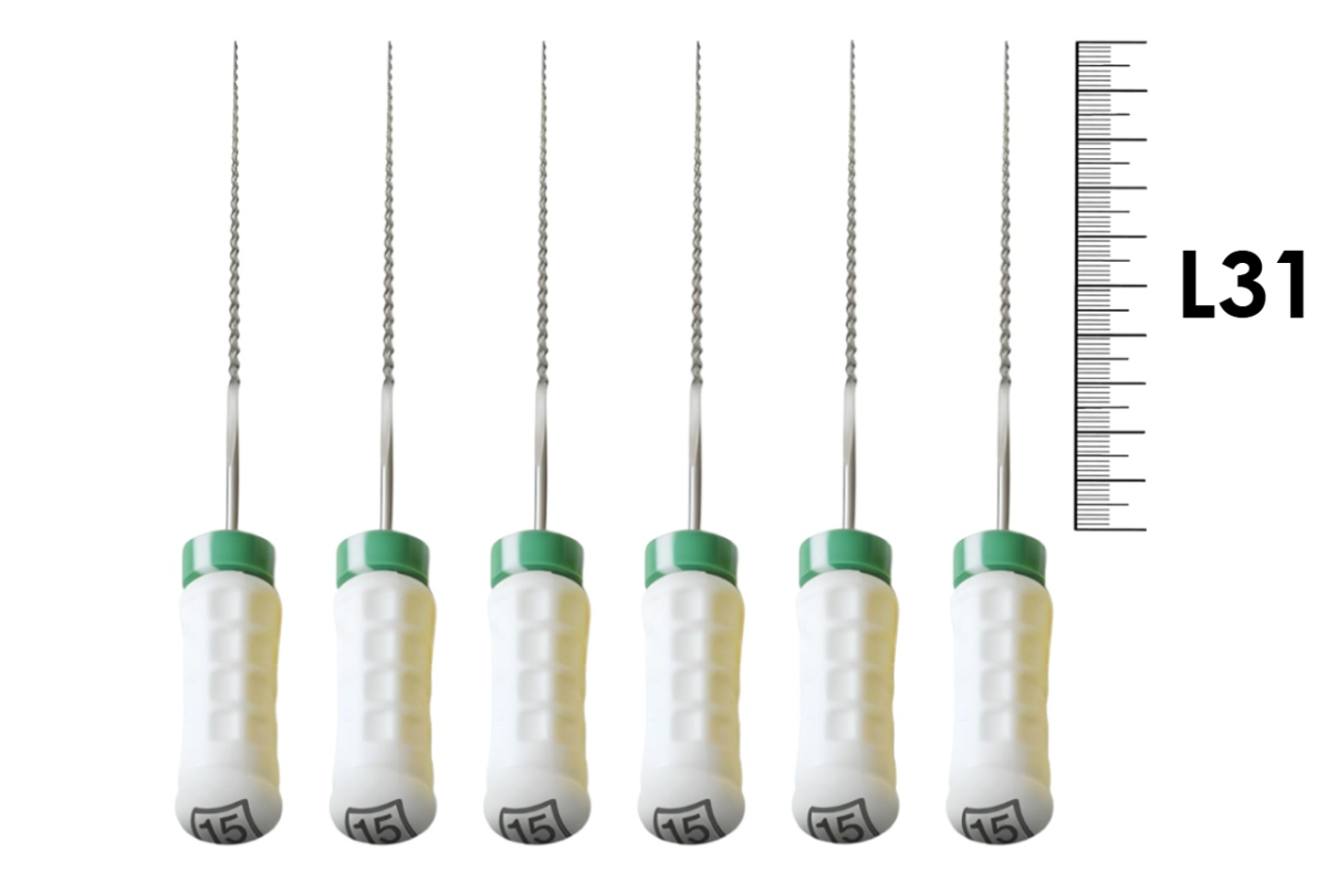 H-File M-Access 31мм №15 (6 шт), Dentsply Sirona - ручные файлы, каналорасширители