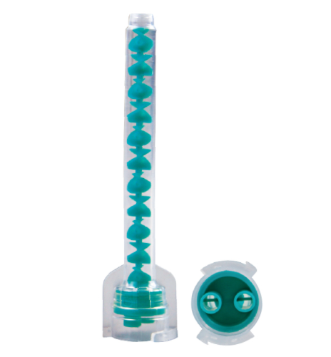 Green mixing tip, канюли смесительные для CharmFlex Regular и Havy, Dentkist - (1 х 48 шт.)
