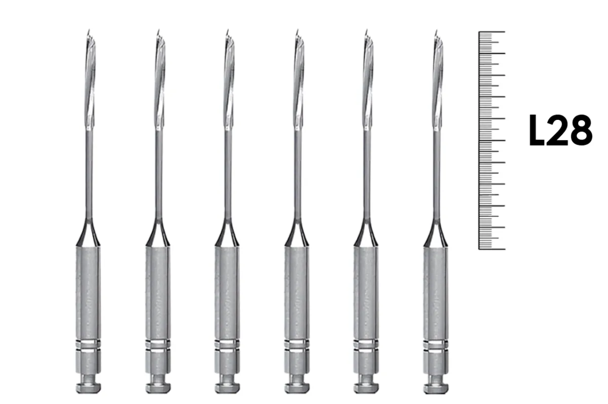 Gates RA 28мм №2 (6 шт), Dentsply Sirona - дрильборы, расширитель устьев корневых каналов, машинный