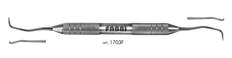 Кюретка 1703F, ручка d 10 мм, Fabri - для средних и удаленных областей верхней челюсти