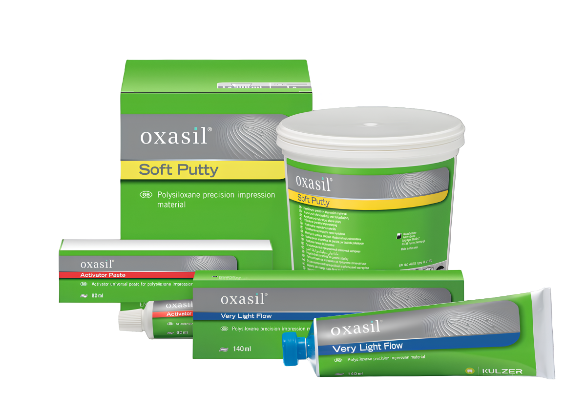 Oxasil Soft набор, Putty, Very Light Flow, Activator - (1 x 900мл., 1 x 140мл., 1 x 60мл.)