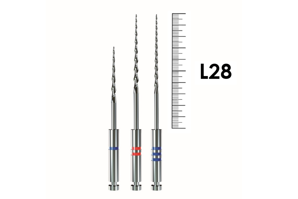E3 Basic Rotary System 18-28мм ассорти №25-30 (3 шт), EndoStar - машинные файлы, 30/08, 25/06, 30/04