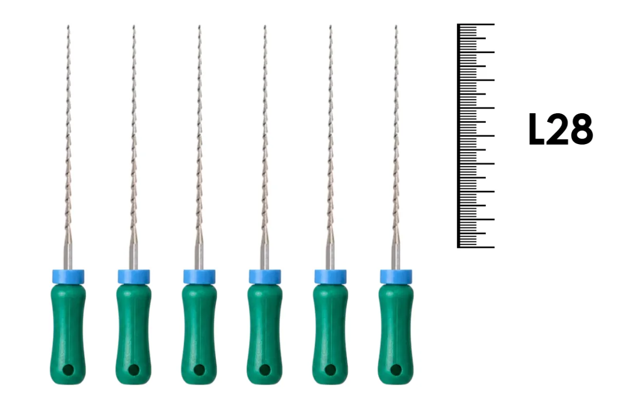 K-Reamer 28мм №35 (6 шт), NIC - ручные файлы, каналорасширители