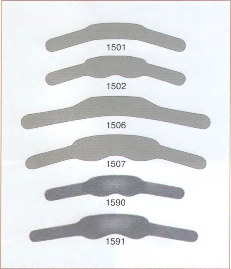 Матрицы Titanium 1590 титановые выпуклые 0.03mm, 30шт. (KerrHawe)