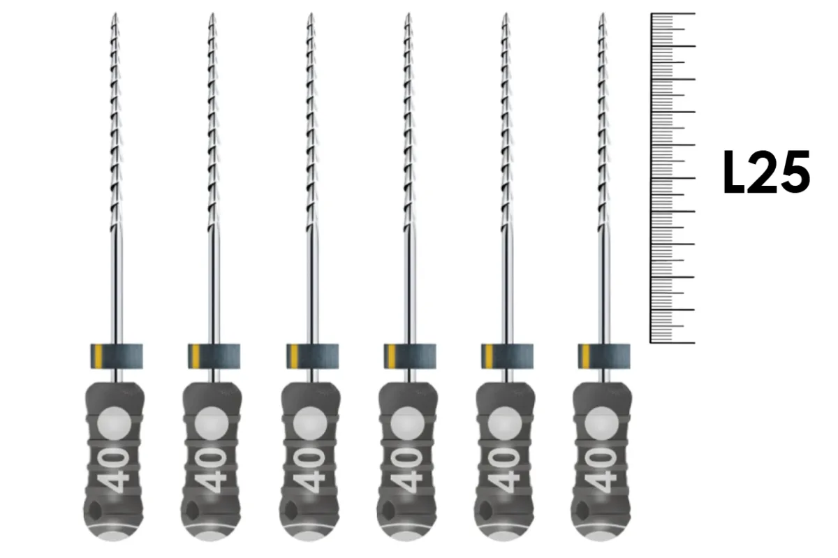 H-Files Dentsply Sirona 25мм №10 (6 шт) - ручные файлы, каналорасширители