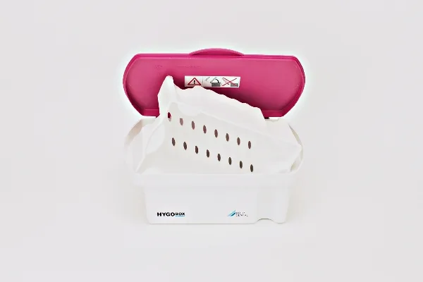 Hygobox 3 л, малиновый, Dürr Dental - контейнер для транспортировки и дезинфекции