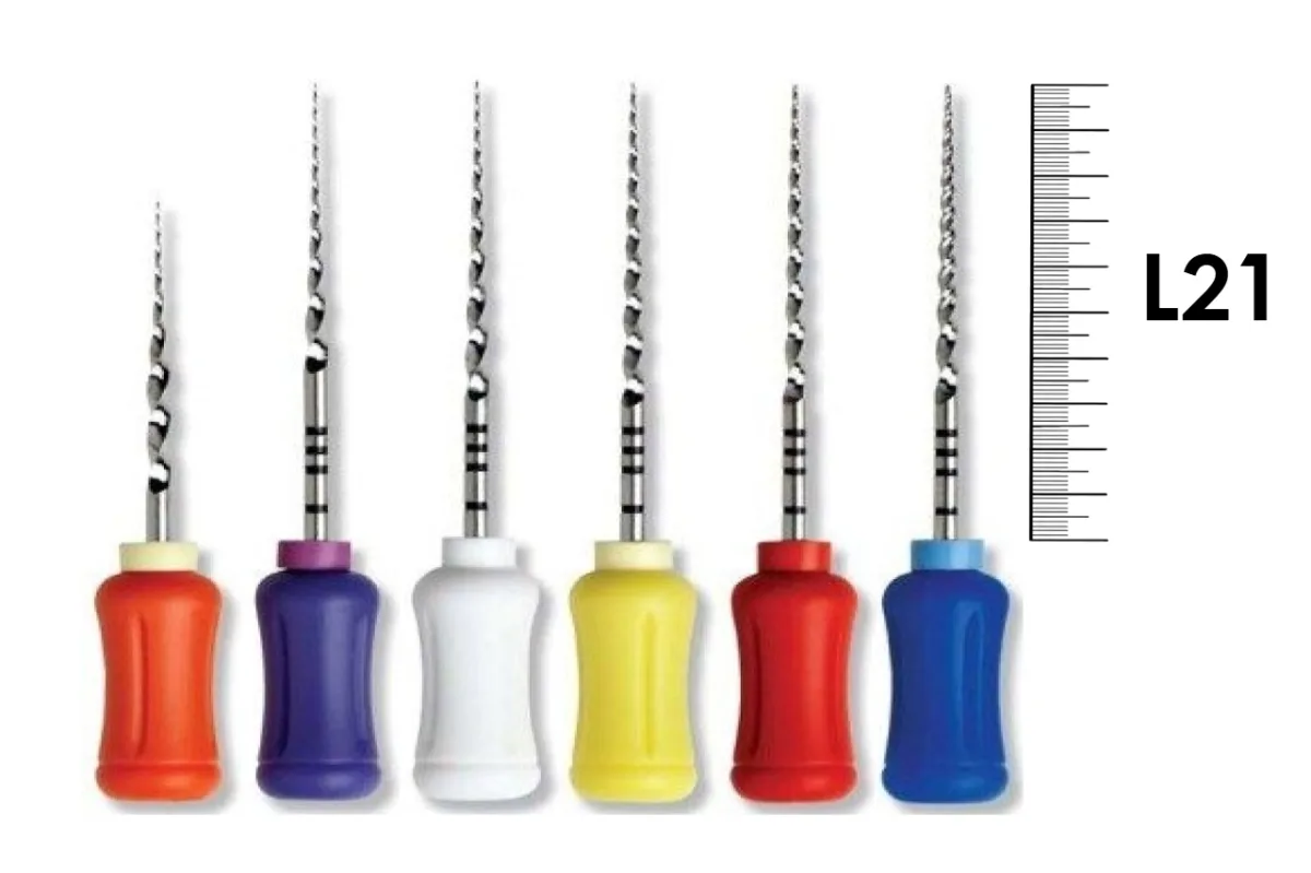 ProTaper Univ. Manual Kit 21мм 6 шт -комплект ручных файлов с прогрессир.конусностью