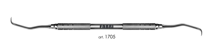 Кюретка 1705, ручка d 6 мм, Fabri - средняя