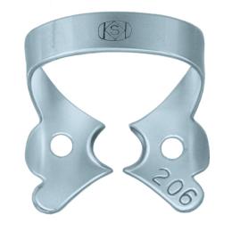№206. Кламп для верхних и нижних премоляров, с изогнутыми щечками, Dentech