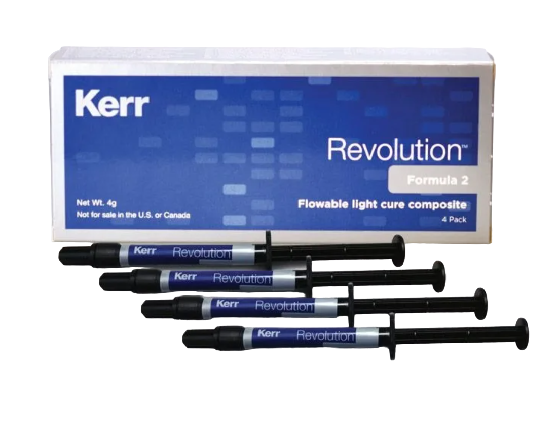 Revolution Formula 2 белый дентин, жидкий композит, шприц (4 x 1 г.), Kerr
