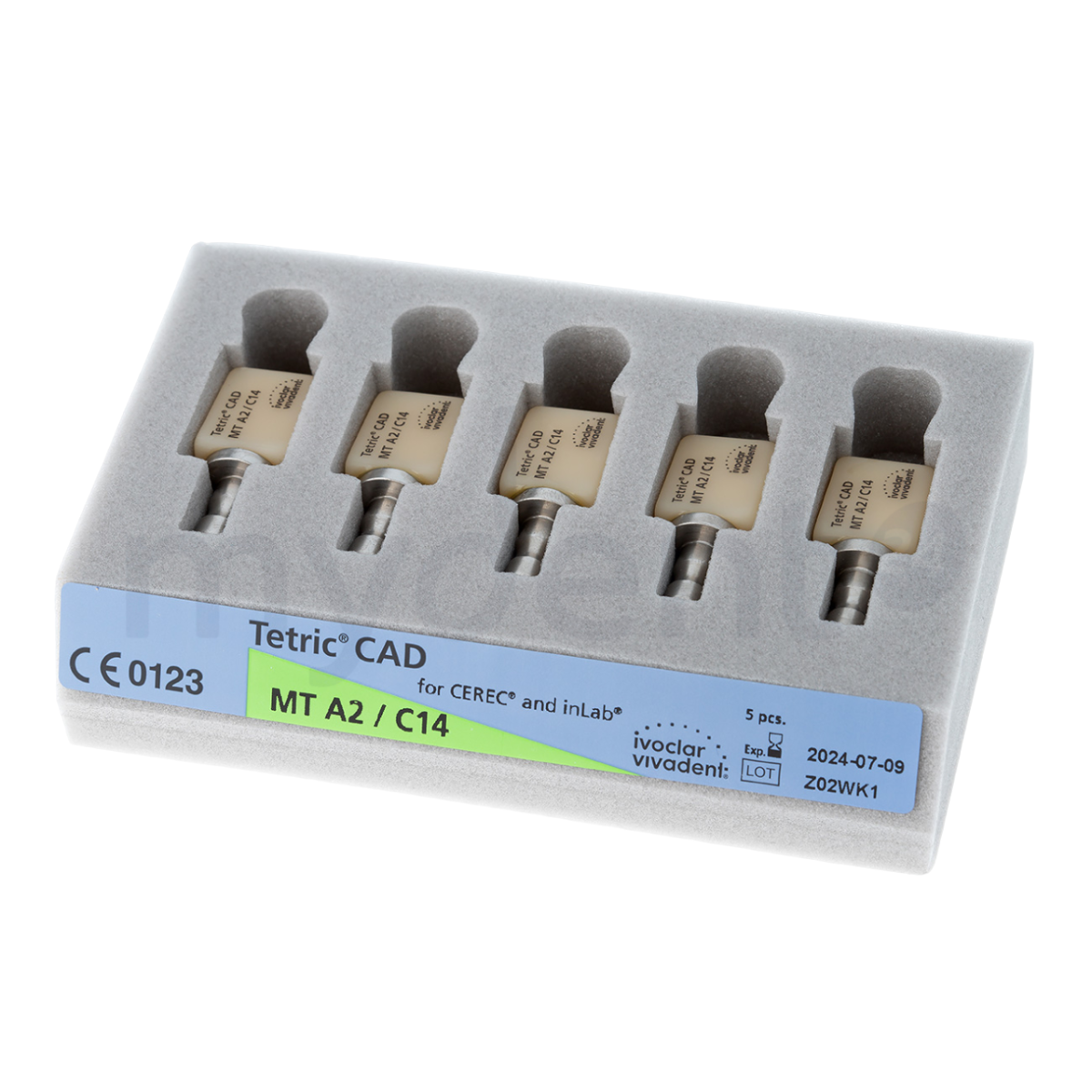 Tetric CAD CEREC/inLab HT A2 C14/5 Композитные блоки, 692149