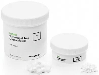 Ватные шарики cotton pellets размер №0, Roeko
