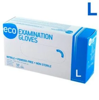 Перчатки Нитриловые ECO Nitrile (Голубые) L 200 шт 4 гр