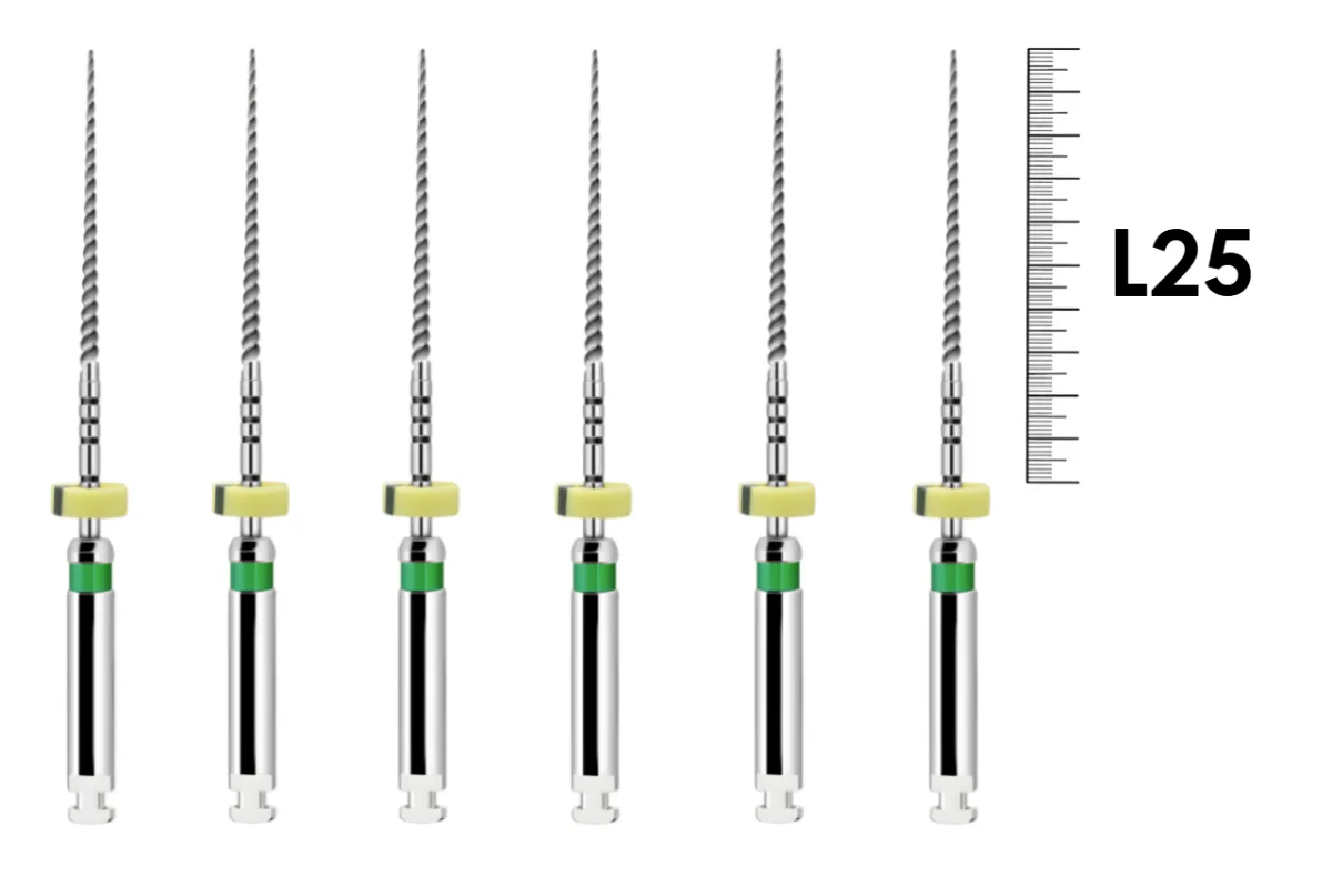 ProFile RA 25мм .02 №35 (6 шт), Dentsply Sirona - машинные файлы, каналорасширители, никель-титан