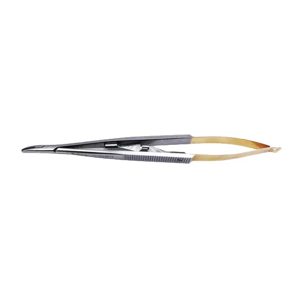 Иглодержатель castroviejo perma sharp 14 см 5 1/2 изогнутый (от 5-0 до 11-0), NH5021